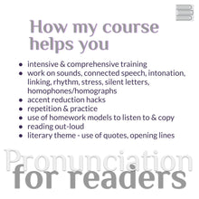 Load image into Gallery viewer, Speak Like Jane Austen -  1:1 accent reduction course
